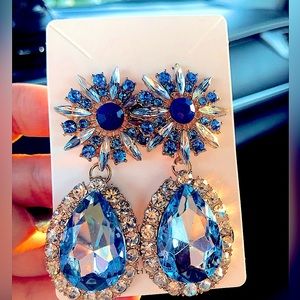 GORGEOUS Aquamarine earrings one of a kind.